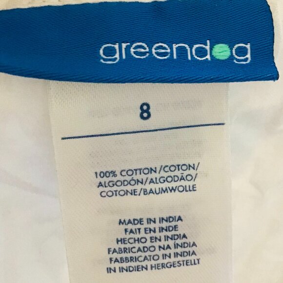 Greendog White Tiered Mini Skirt With Ruffled Hem and Lace Trim Size 8 - Picture 4 of 4